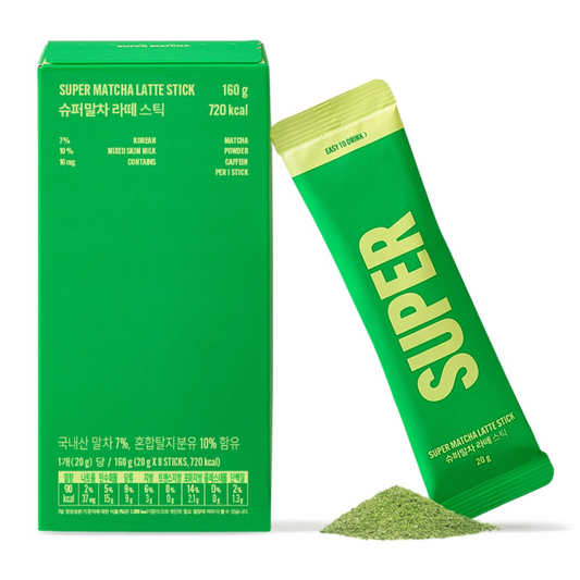 Super Matcha Latte boite et poudre